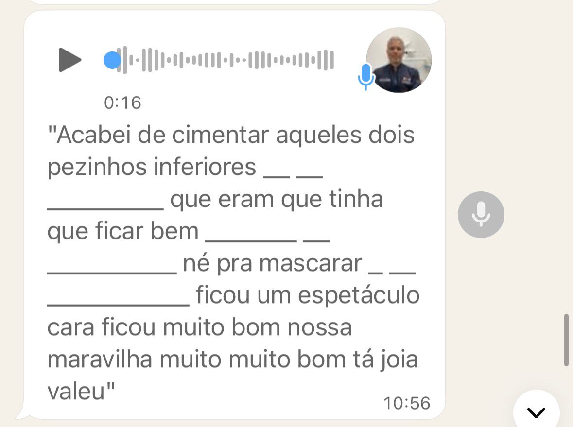 Depoimento dentista